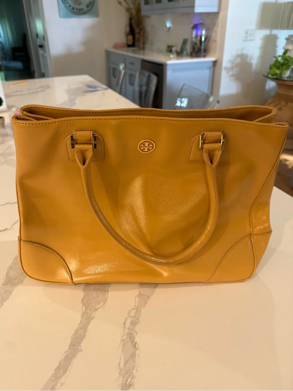 Tory Burch Patent Leather Tote